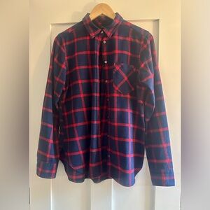 JCrew womens cotton flannel blouse